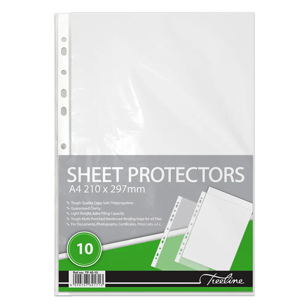 [6009707691713] A4 Filing Pockets 10`s Treeline