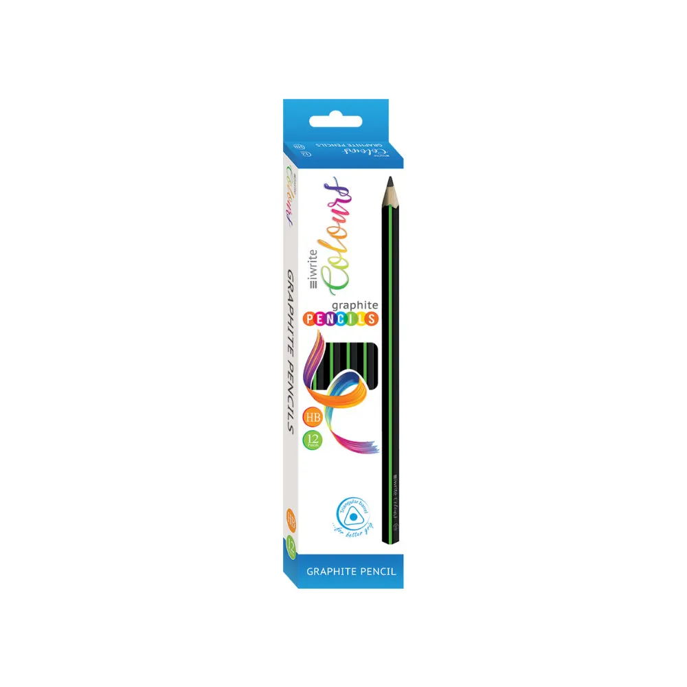 [6009707692000] Pencils Graphite HB 12` s Triangular -  iWrite