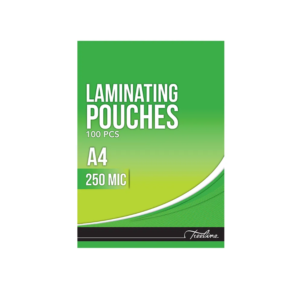 [6009707693632] Laminating Pouch A4 250 Micron 100`s - Treeline