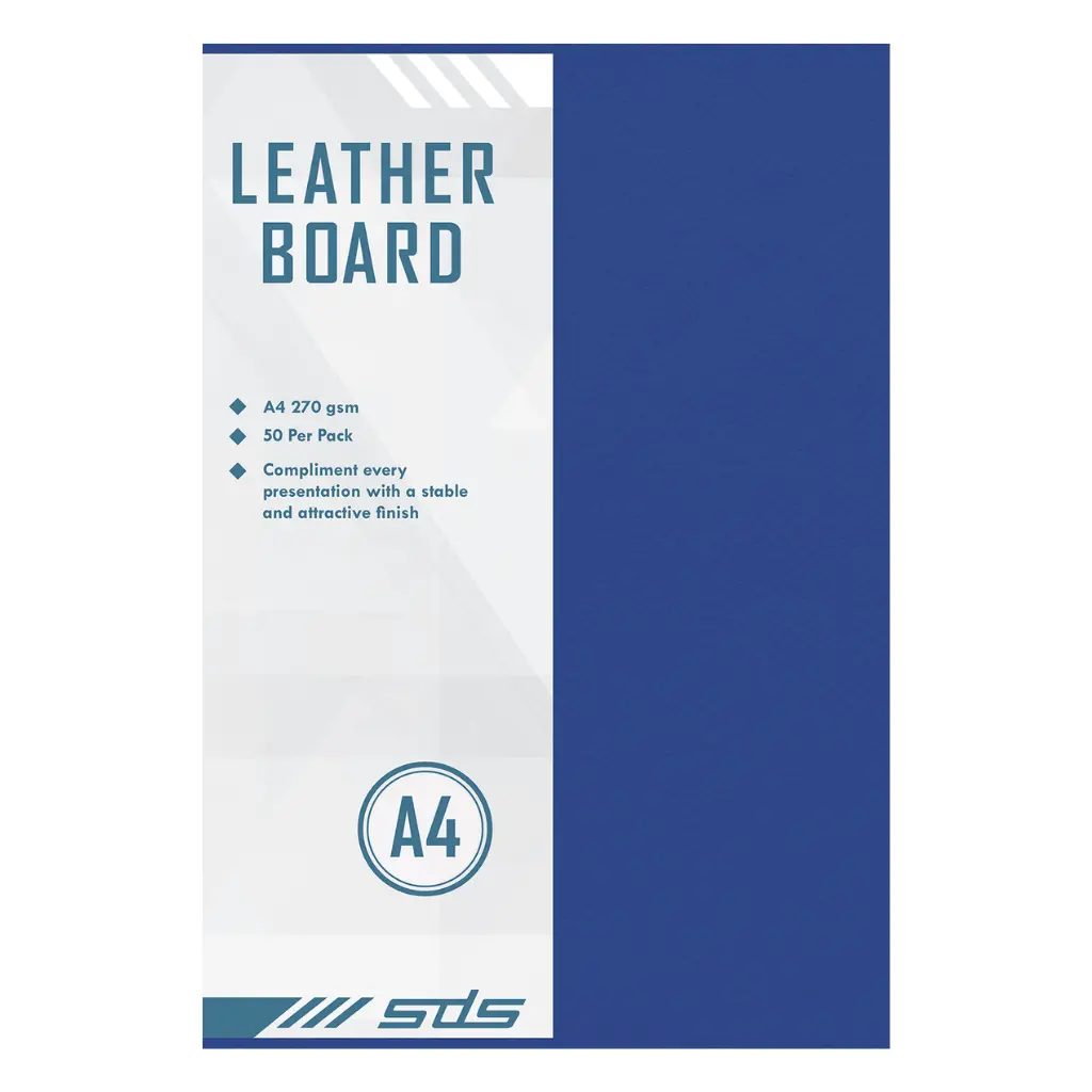 [6009707693748] Board A4 Leather Blue - SDS 