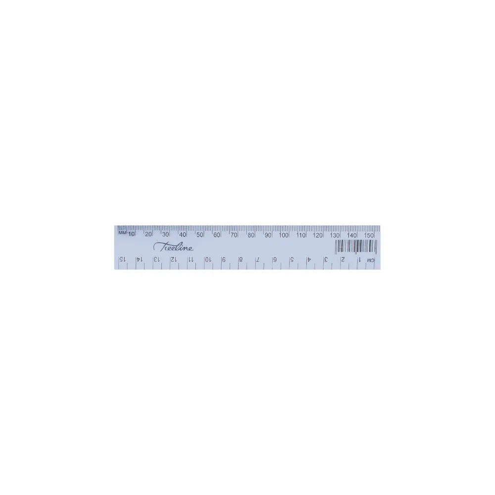Ruler 15cm Clear - Treeline