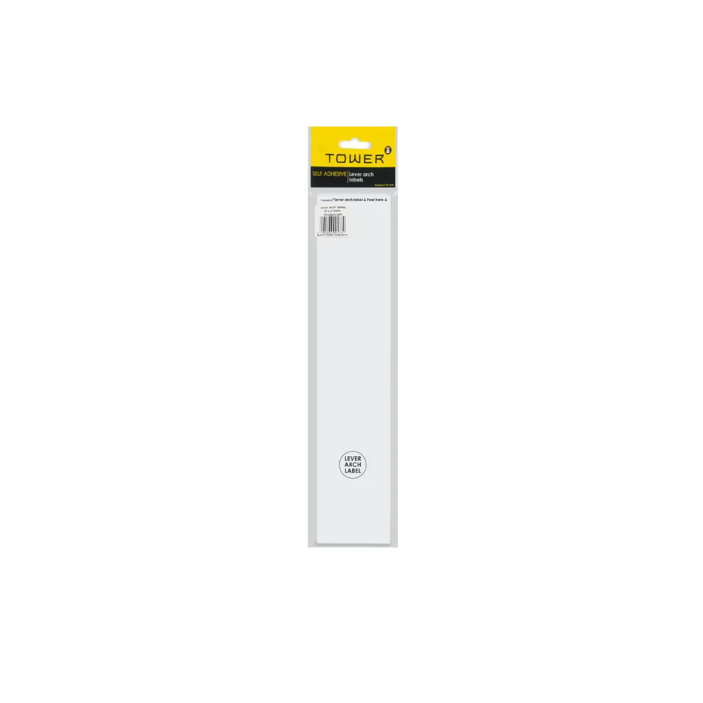 [6009707696626] Label Lever Arch White - Unitac 