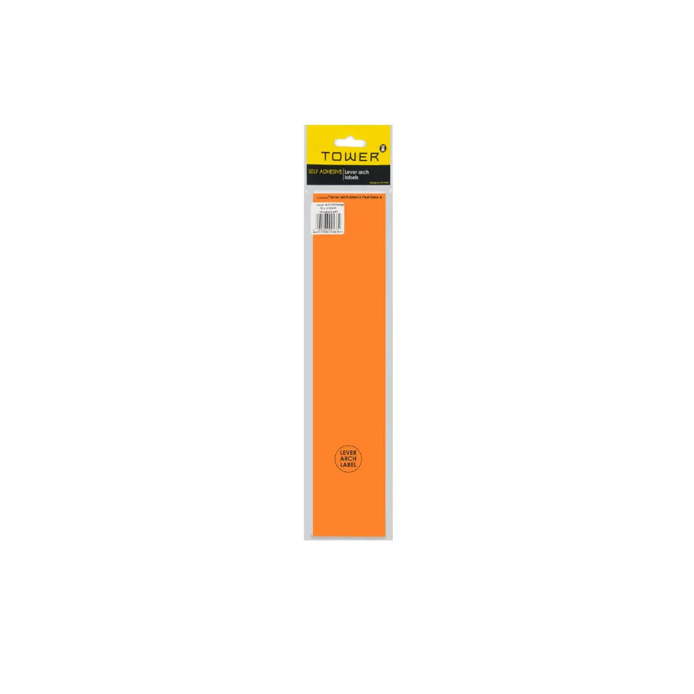 Label Lever Arch Orange - Unitac 