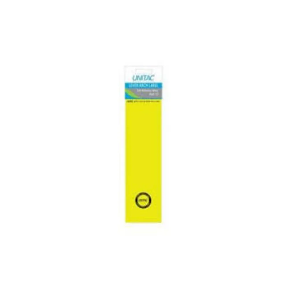 Label Lever Arch Yellow - Unitac 