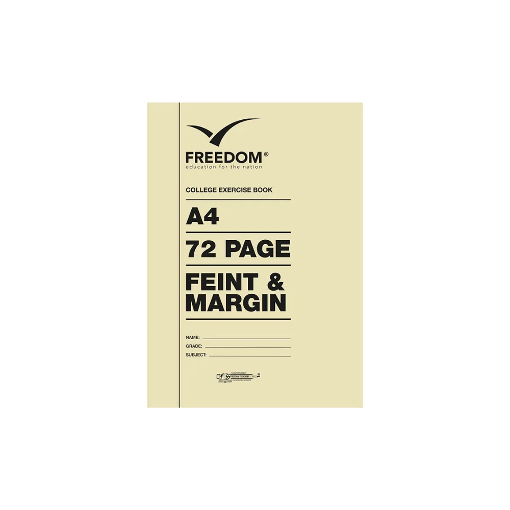 Book A4 72p College EX 17mm Ruling - Freedom 