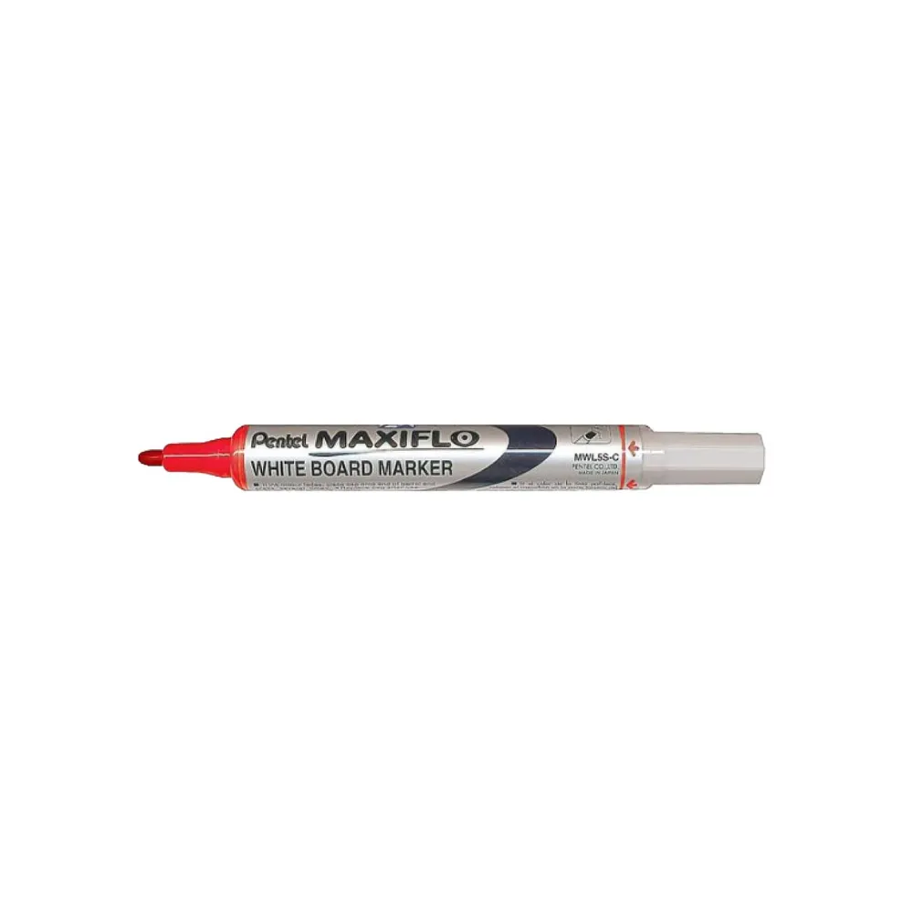 Marker Whiteboard Red MWL5S-B - Maxiflo 