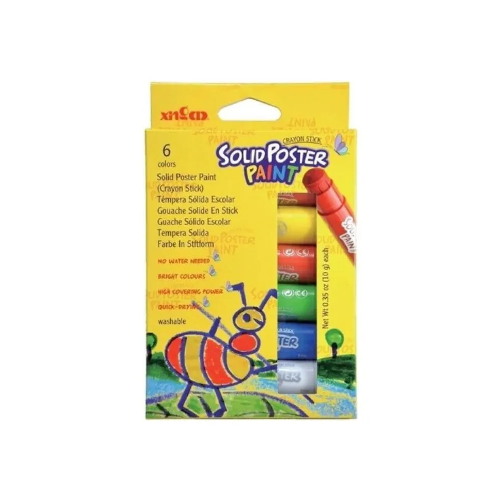 Poster Paint Stick 10g 6 Colour - Interstat