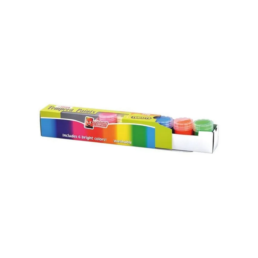 [6921583200257] Poster Paint Tempera Tubs 20ml Asst Neon 6`s