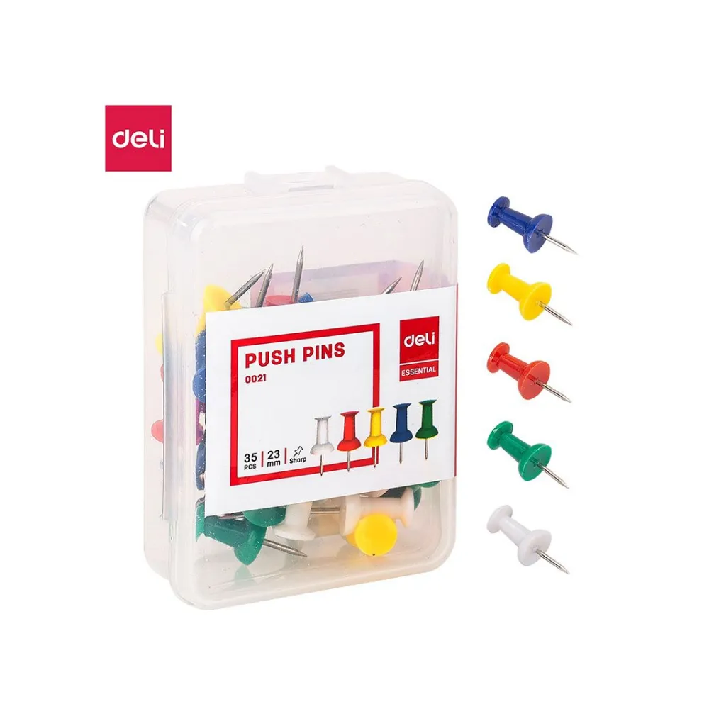 Push Pin 23mm Ass E0021 - Deli 