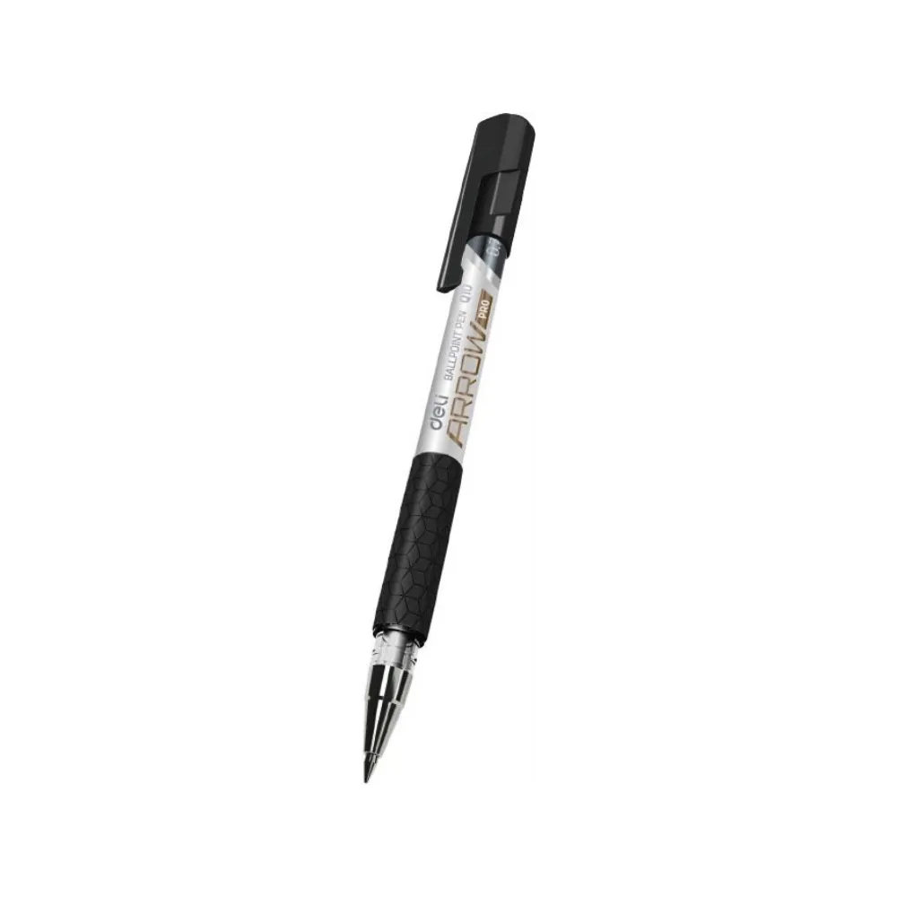 [6921734929655] Pen Ball point Arrow Pro Q10-Bk 0.7 Black - Deli