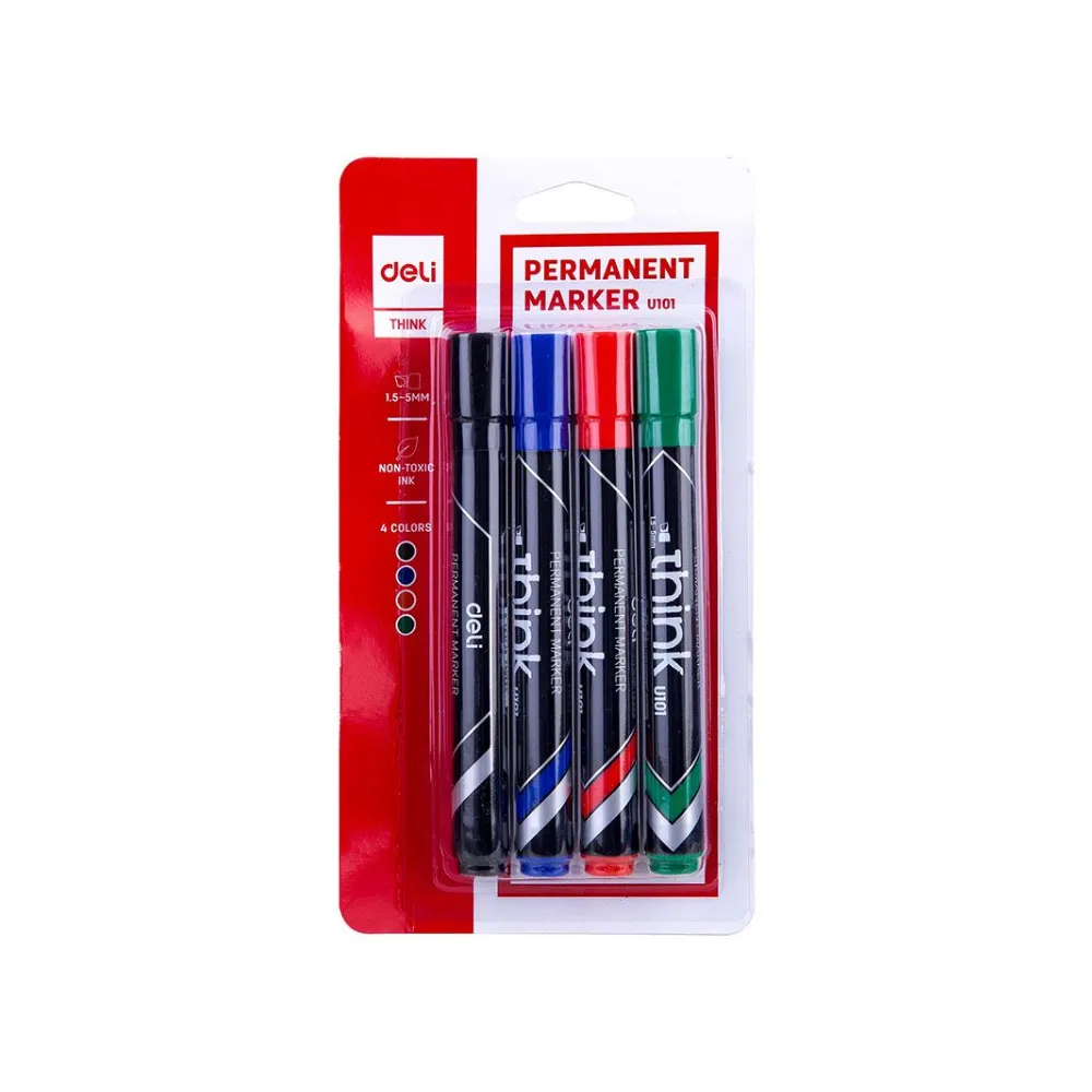 [6921734941039] Marker Permanent 4`s EU00101 - Deli