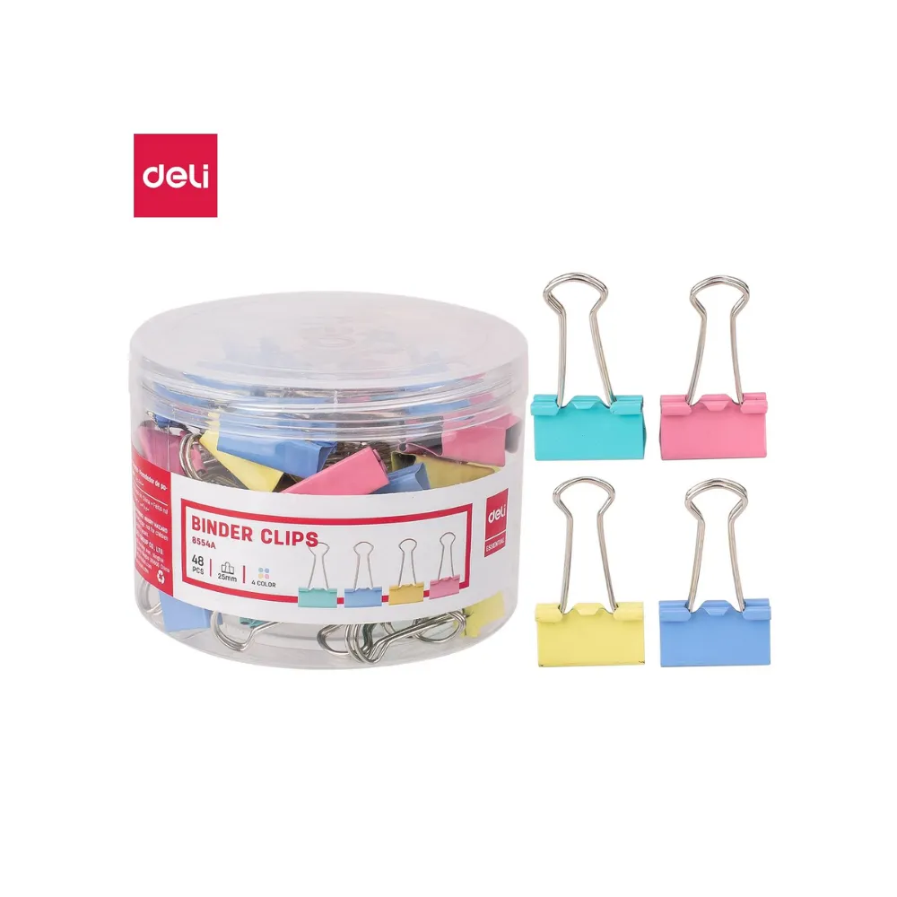 Clip Foldback Colour  25mm - Deli