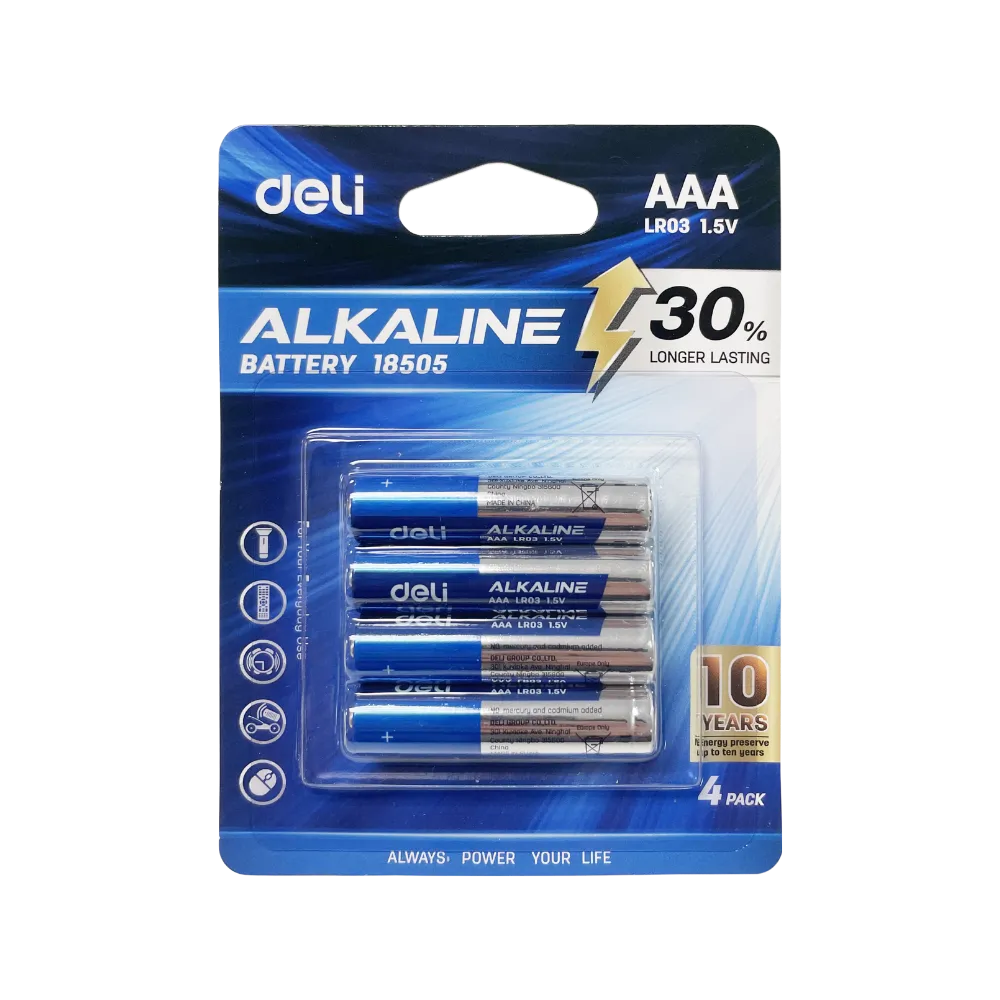 [6935205314161] Battery AAA 4`s - Deli