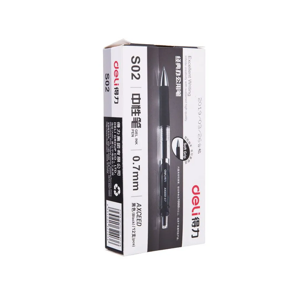 [6935205320025] Pen Gel AXCEED 0.7 Black S02 - Deli 