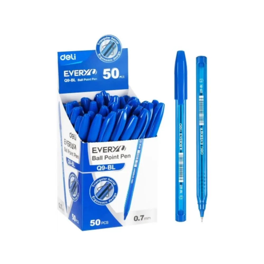 [6935205389237] Pen Ball Point Blue EQ02330 - Deli 