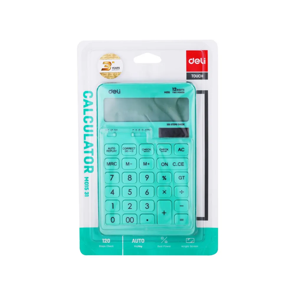 [6935205399588] Calculator 12 Digits EM01531 - Deli