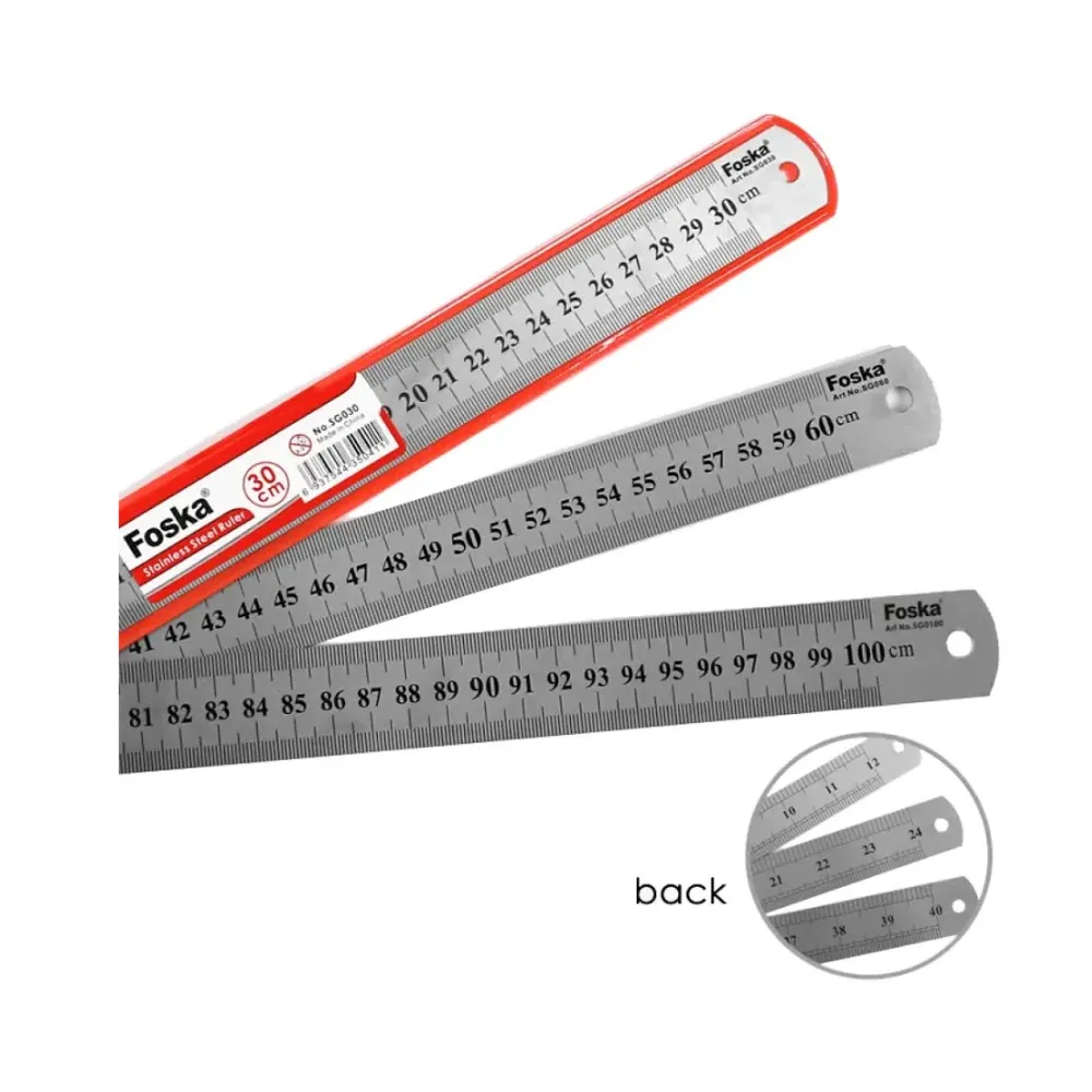 [6937544350428] Ruler S/Steel 60cm - Interstat
