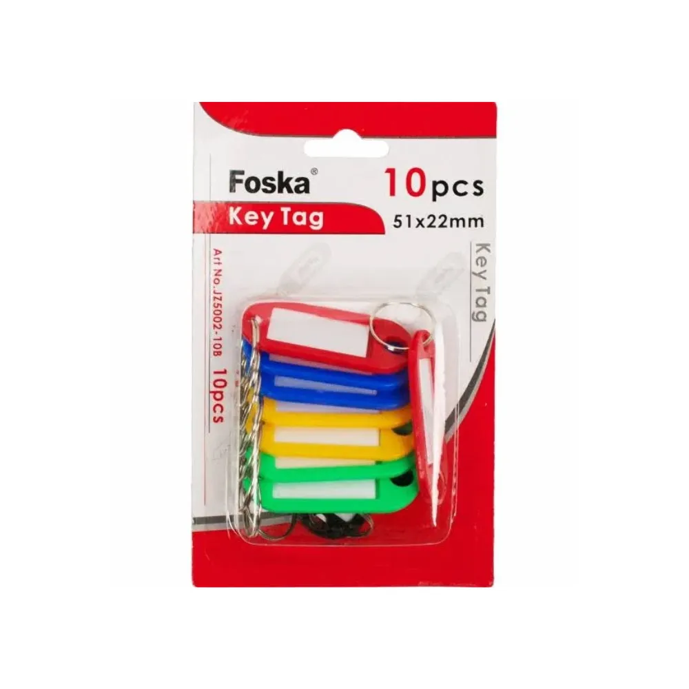 [6937544371423] Key rings Carded 10`s - Foska