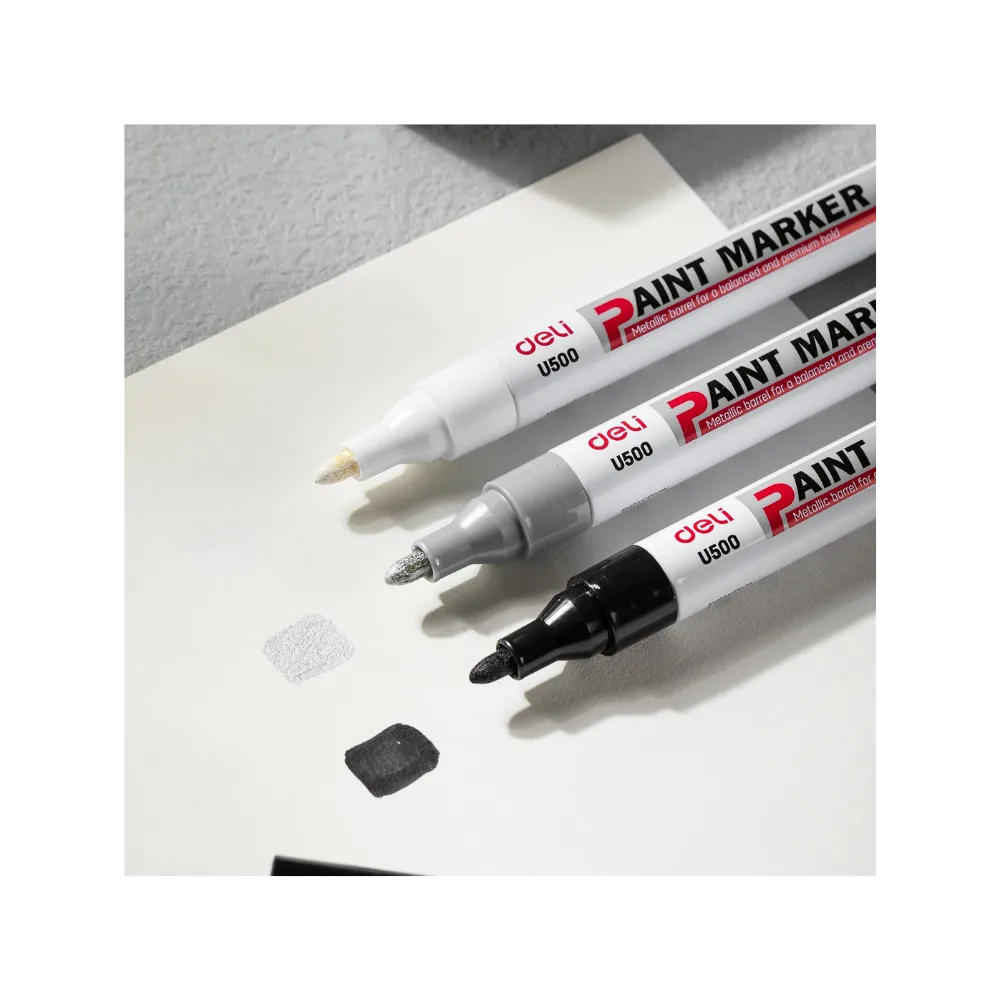 [6941798418841] Paint Marker Bullet Tip Black - Deli