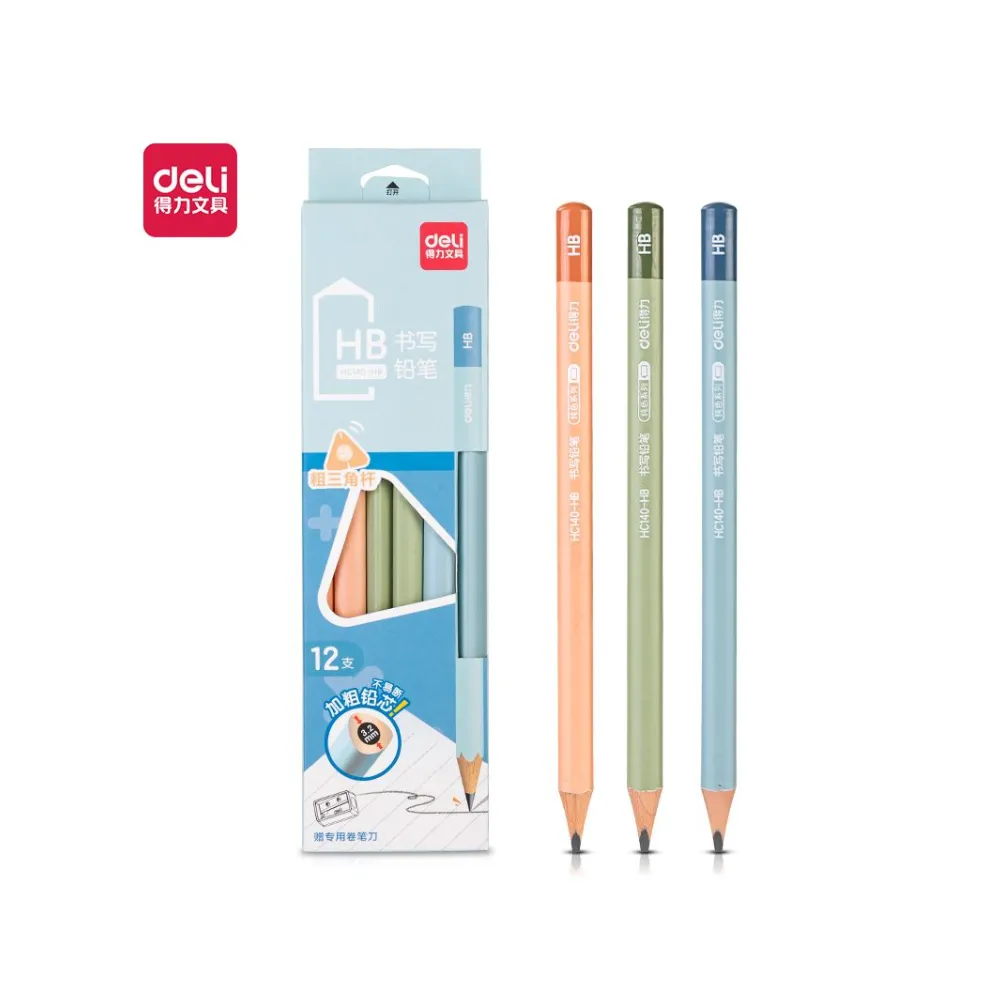 [6941798463070] Pencil Deli Graphite HB Jumbo Triangle 12`s HC140-HB